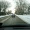 ケベックの雪が積もった道路