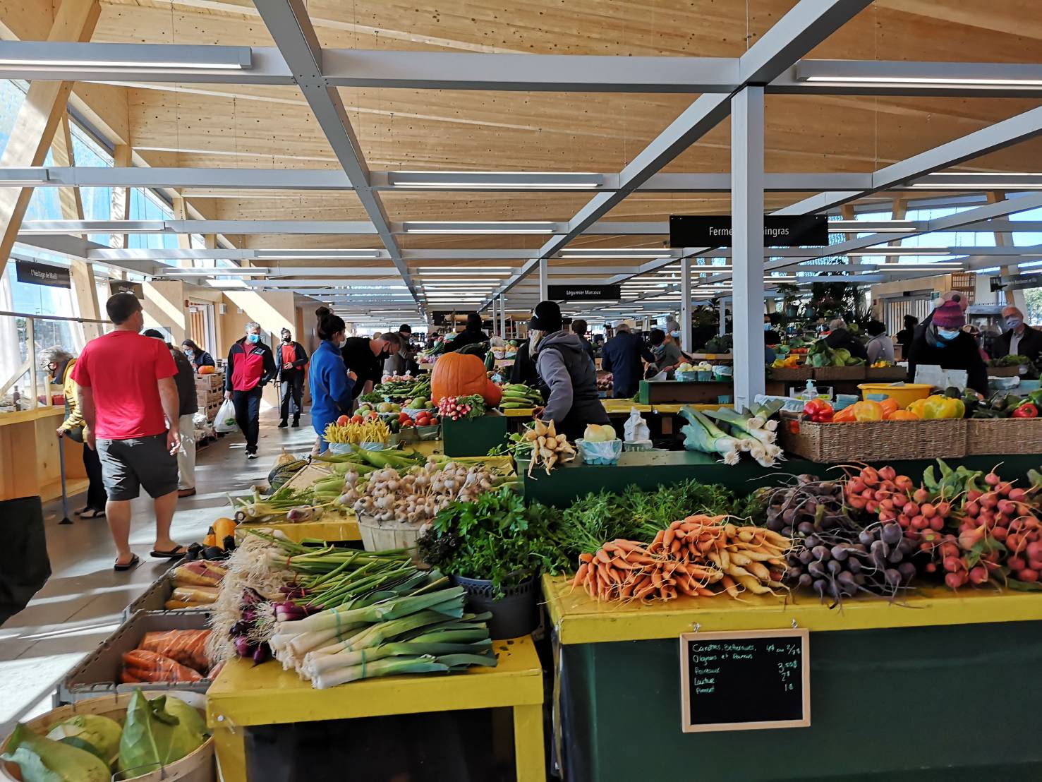 ソントフォワ市場の野菜売り場